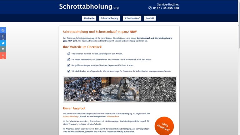 Schrottabholung Neuss ist Ihr Partner, wenn es um die kostenlose Abholung von Schrott geht