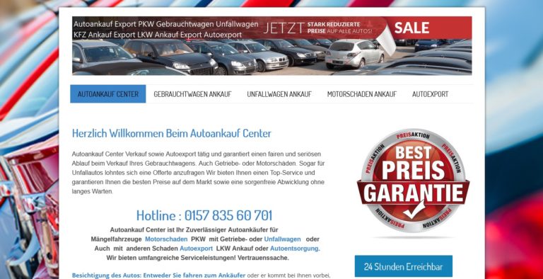 Autoankauf Bünde – kauft auch Autos ohne TÜV