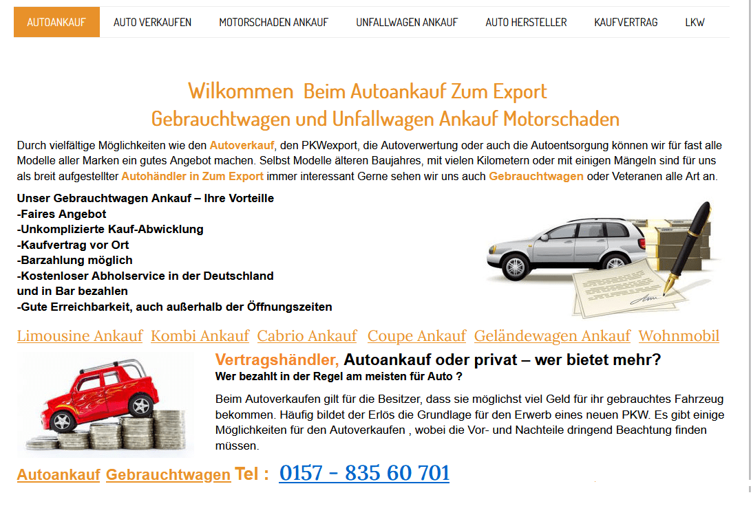 Trauen Sie sich: Autoankauf Minden