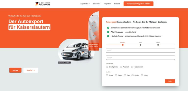 Hoher Preis, weniger Aufwand: So funktioniert der Fahrzeugverkauf bei Autoexport Ludwigshafen